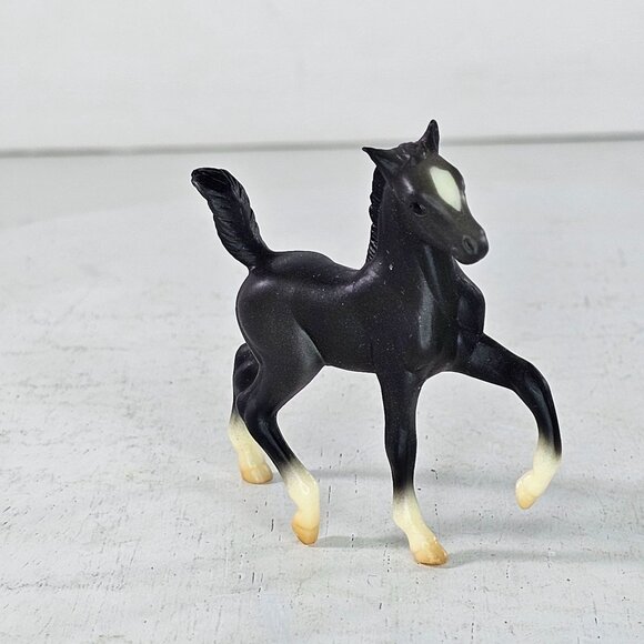 Breyer Stablemate Trotting Foal Baby Horse Black #5655 #5994 - Picture 2 of 8